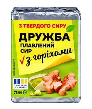 Сир пл. Комо 75г 55% з горіхами брикет