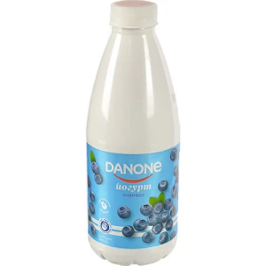 Йогурт 1.5% питний Чорниця Danone п/пл 800г