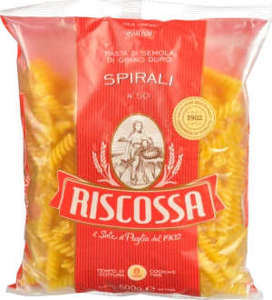 Паста Riscossa «Spirali» №50 з твердих сортів пшениці 500 г