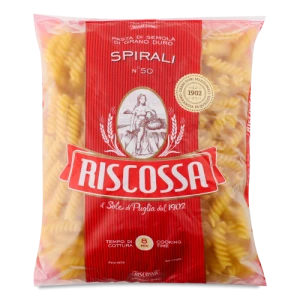 Паста Riscossa «Spirali» №50 з твердих сортів пшениці 500 г