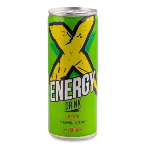 Напій енергетичний X ENERGY 0.25л mojito з.б