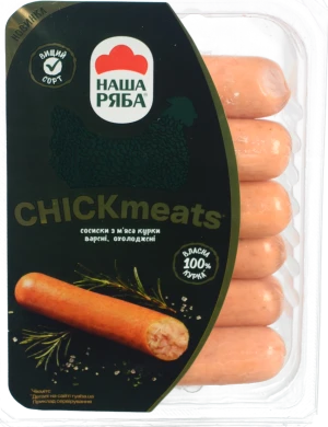 Сосиски Наша Ряба chic meats 270 г мяса курки вар