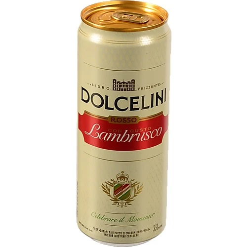 Сидр Dolcelini Con Gusto Lambrusco Rosso 330мл 7.5% Солодкий Шипучий Міцний