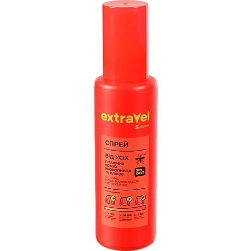 Спрей від комарів та кліщів Extravel Superior 100мл