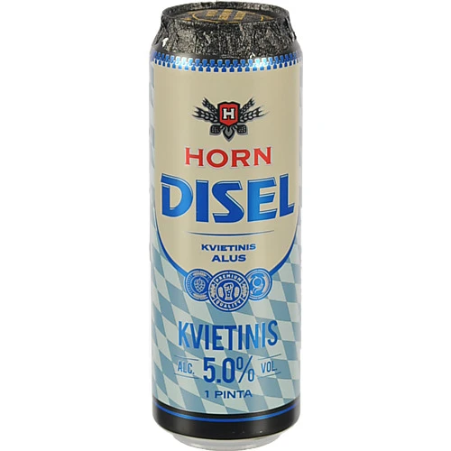 Пиво Horn Disel 0.568л Wheat 5% світле фільтроване пастеризоване з/б