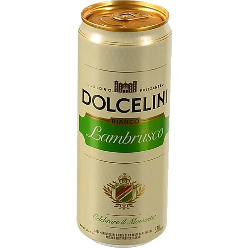 Сидр Dolcelini Con Gusto Lambrusco Bianco 330мл 7.5% Солодкий Шипучий Міцний