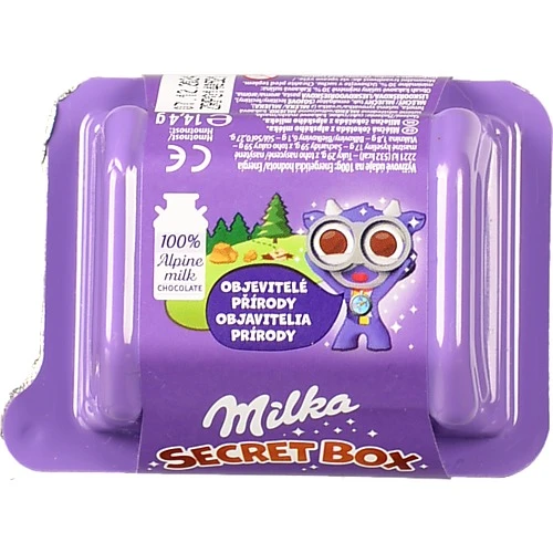Шоколад молочний + іграшка Secret Box Milka п/у 14.4г