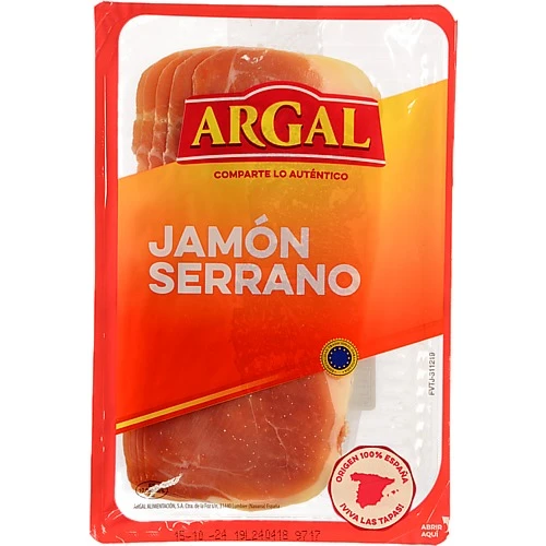 Хамон Argal 80г серрано нарізка
