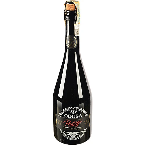 Вино ігристе Odesa Prestige 0.75л брют біле