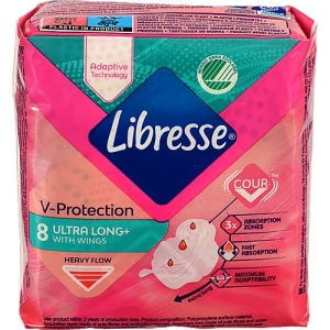 Прокладки гігієнічні Ultra Long+ Freshness&Protection Libresse 8шт