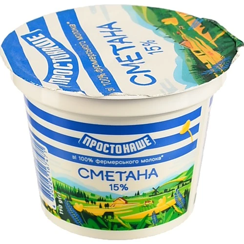 Сметана 15% Простонаше ст 190г