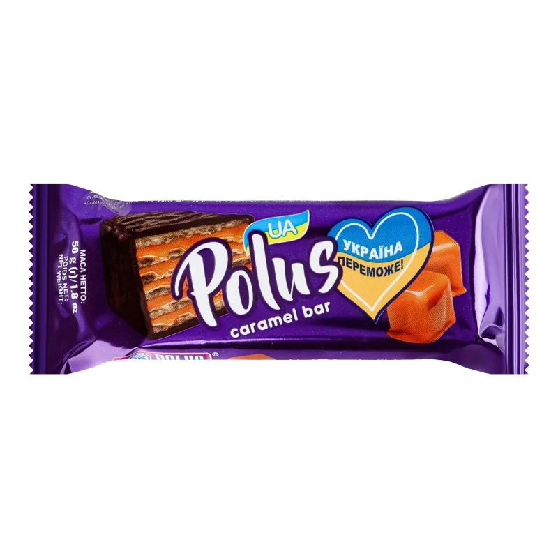 Торт вафельний глазурований з ароматом карамелі Polus м/у 50г