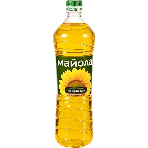 Олія соняшникова нерафінована Майола 0.85л