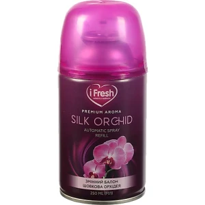 Змінний аерозольний балон для автоматичного освіжувача повітря Silk orchid Premium aroma iFresh 250мл