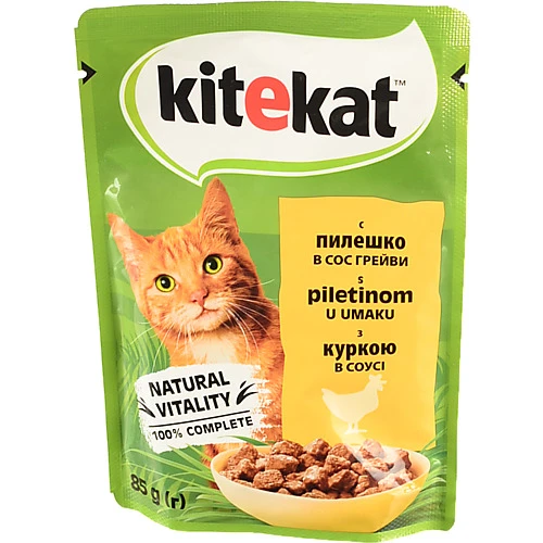 Корм Кітікет 85г курка в соусі пауч