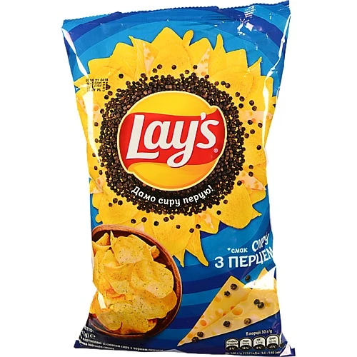 Чипси картопляні Сир з перцем Lay's м/у 120г