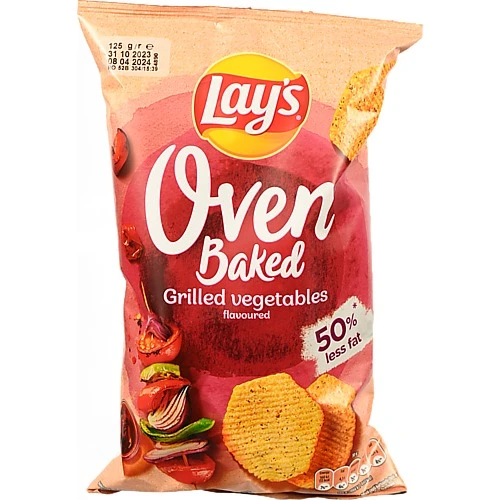 Чіпси картопляні запечені Grilled vegetables Oven Baked Lay's м/у 125г