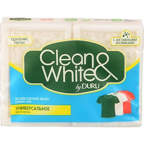 Мило господарське Універсальне Clean&White Duru 2x120г