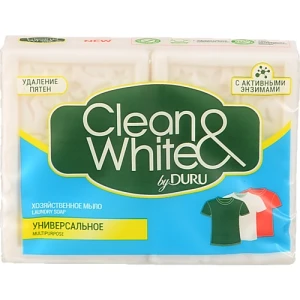 Мило господарське Універсальне Clean&White Duru 2x120г