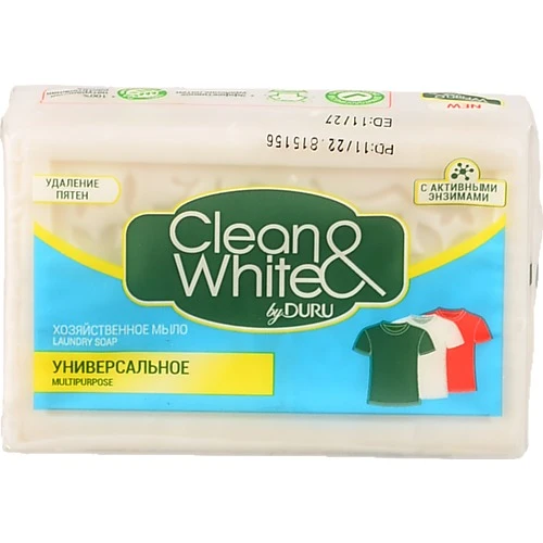Мило господарське універсальне Clean&White Duru 120г