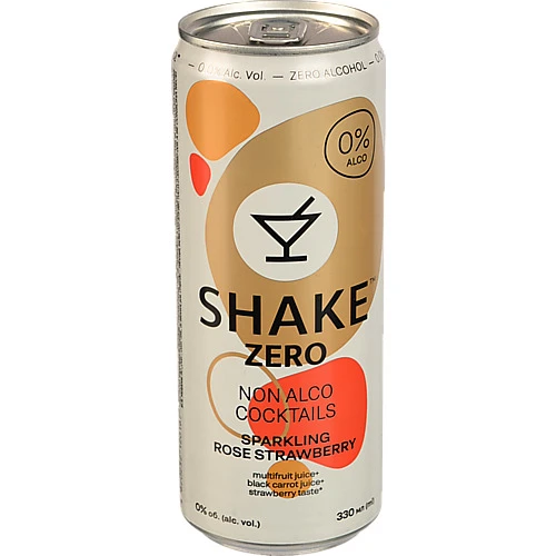 Напій безалкогольний соковмісний сильногазований Sparkling Strawberry Shake ж/б 330мл