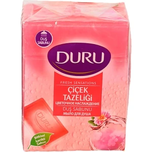 Мило туалетне для душу Квіткова Хмара Fresh Sensations Duru 4х150г