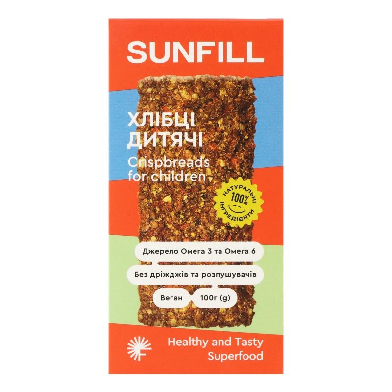 Хлібці дитячі SunFill к/у 100г
