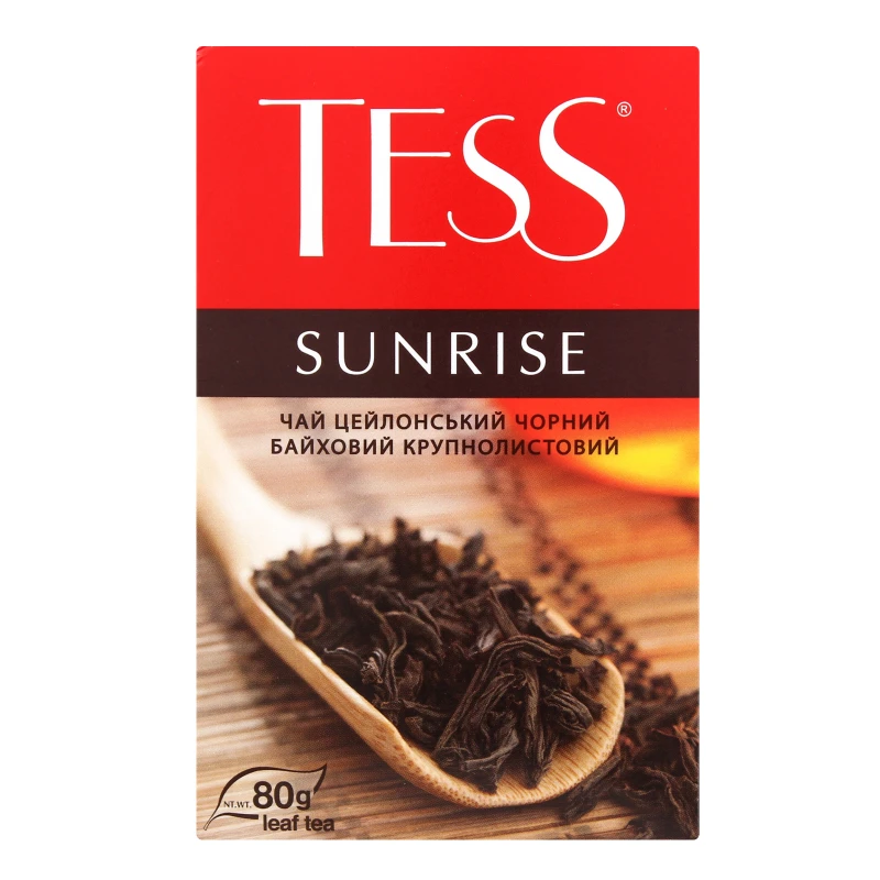 Чай чорний крупнолистовий Sunrise Tess к/у 80г