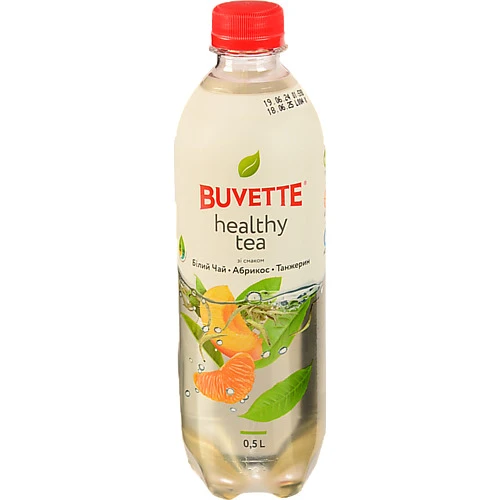 Напій Buvette Healthy tea 0.5л білий чай абрикос інжир