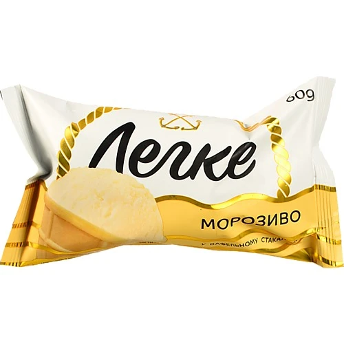 Морозиво О-деса 60г склянка бiле легке