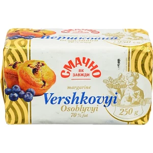 Маргарин Олком 250г вершковий особливий 70%