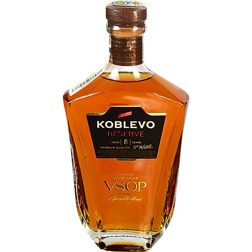 Коньяк 0.5л 40% П'ять зірок VSOP Коблево