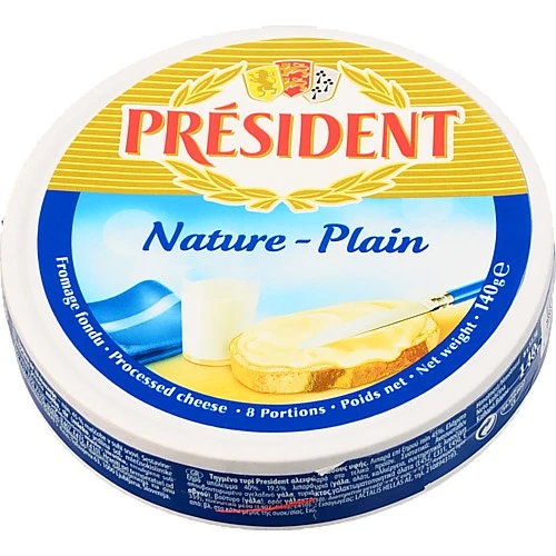 Сир плавлений Президент 140г 50% жир.