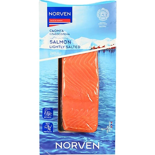 Філе Сьомги Norven 240г сл/с в/у