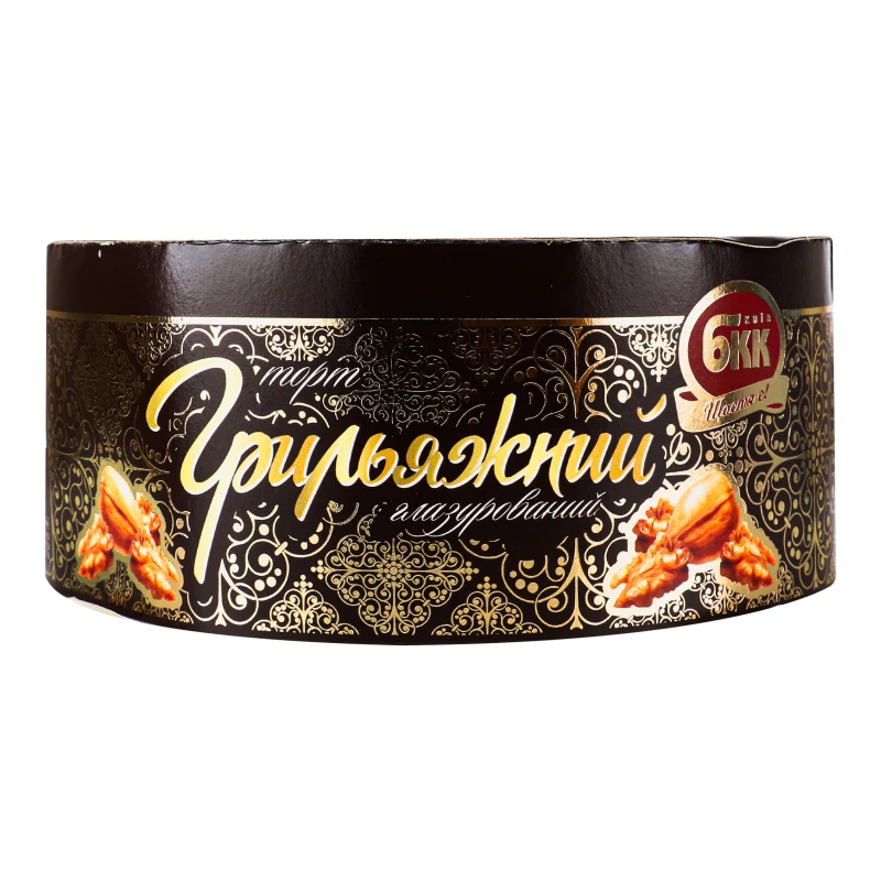 Торт Грильяжний глазурований БКК к/у 450г