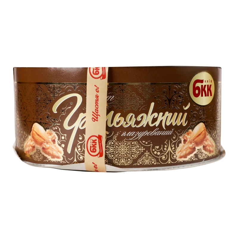Торт Грильяжний глазурований БКК к/у 0.85кг