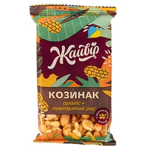 Козинак з обліпиховою олією Арахіс + повітряний рис Жайвір м/у 60г