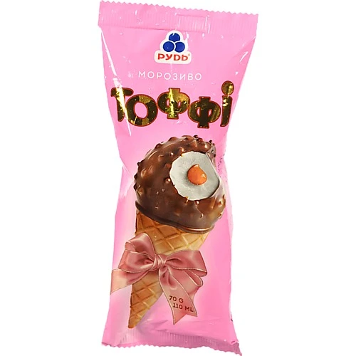 Морозиво 6.5% Тоффі Рудь м/у 70г