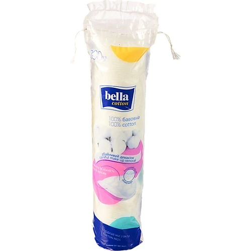 Подушечки Cotton косметичні круглі Bella 100шт