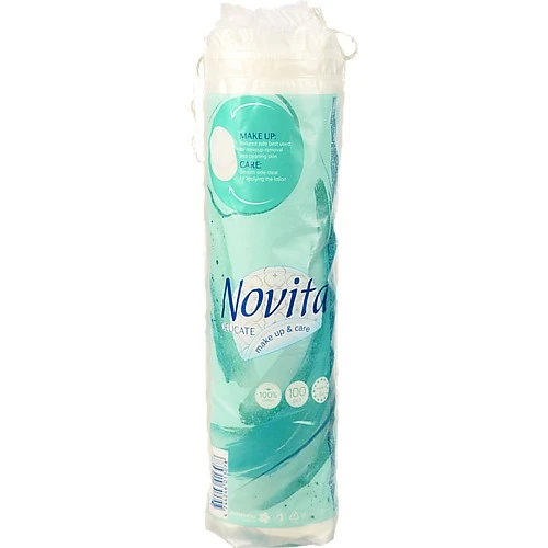 Диски косметичні ватні Delicate Novita 100шт