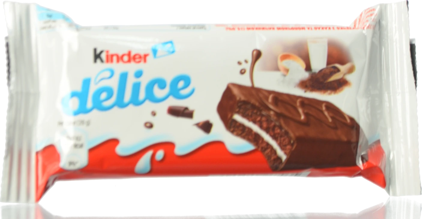 Тістечко бісквітне з какао та молочною начинкою Delice Kinder м/у 39г