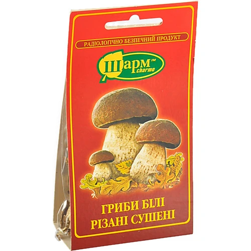 Гриби Шарм 15г білі сушені пакет