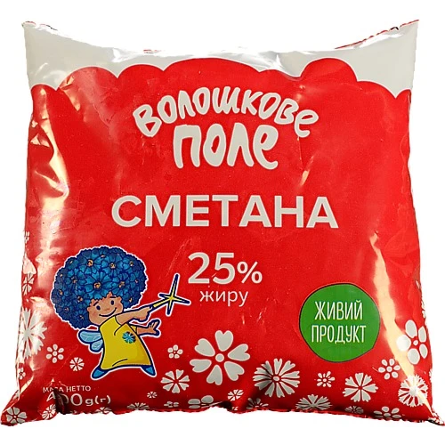 Сметана Волошкове поле 400г 25% жир.