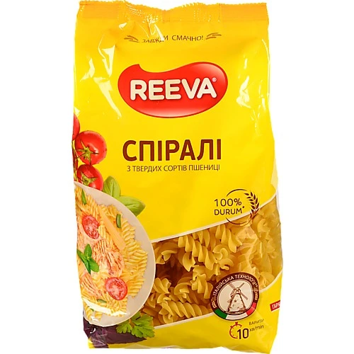 Макарони Reeva  400 г спіралі
