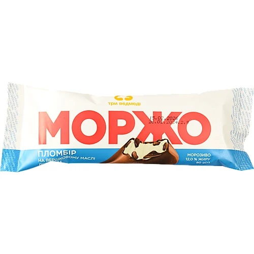 Морозиво Три Ведмеді Моржо 80г