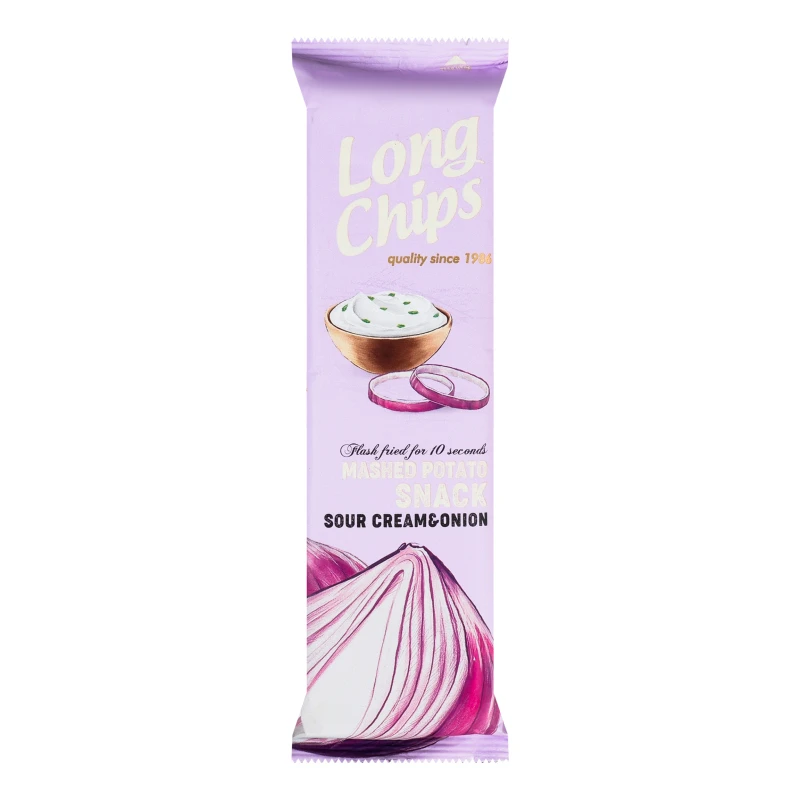 Закуска з картопляного пюре з ароматом сметани та цибулі Long Chips м/у 75г