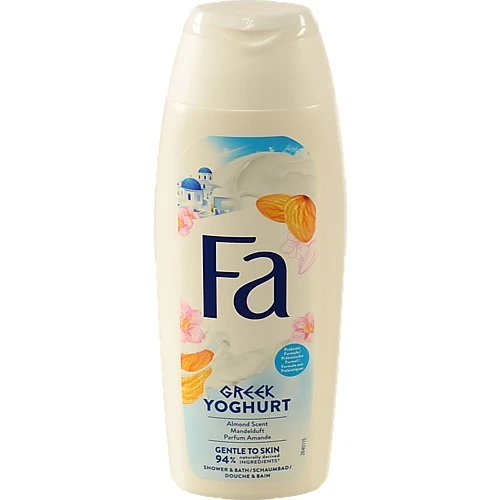 Крем-гель для душу з протеїнами йогурту та ароматом мигдалю Greek Yoghurt Fa 500мл