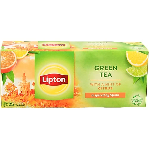 Чай зелений з ароматом цитрусових Citrus Garden Lipton к/у 25х1.4г