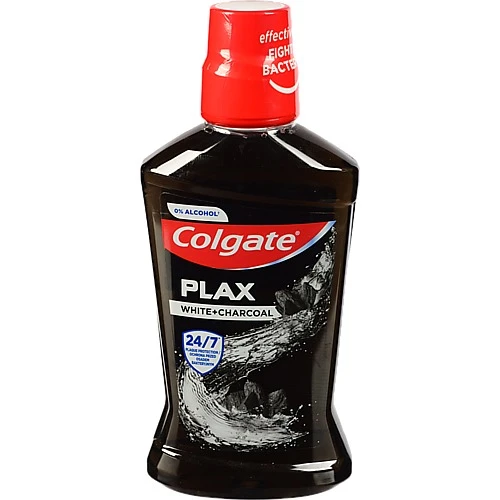 Ополіскувач для ротової порожнини White+Charcoal Plax Colgate 500мл
