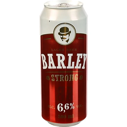 Пиво Barley 0.5л strong світле фільтроване з.б.